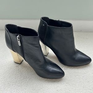 Circus Sam Edelman Bond Soft Leather Gold Heel Boots